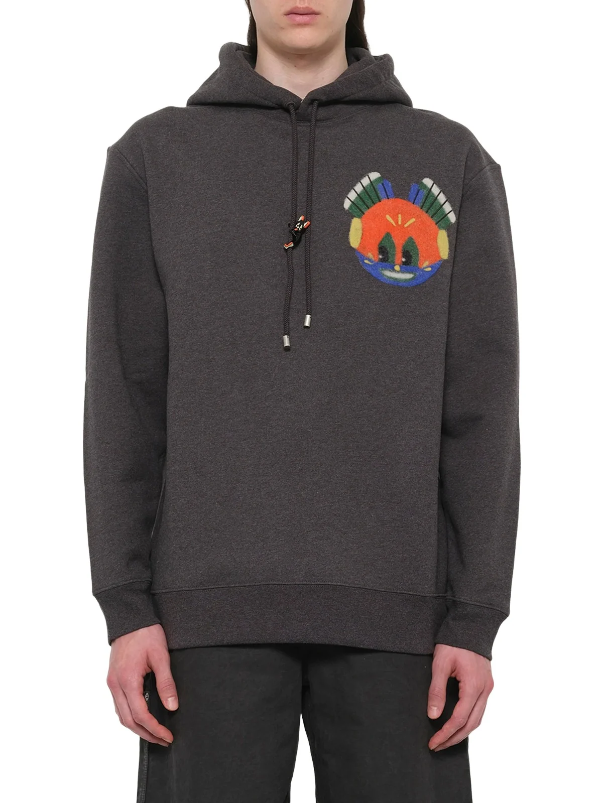 Loewe Louis Wain Hoodie in Dark Grey Melange