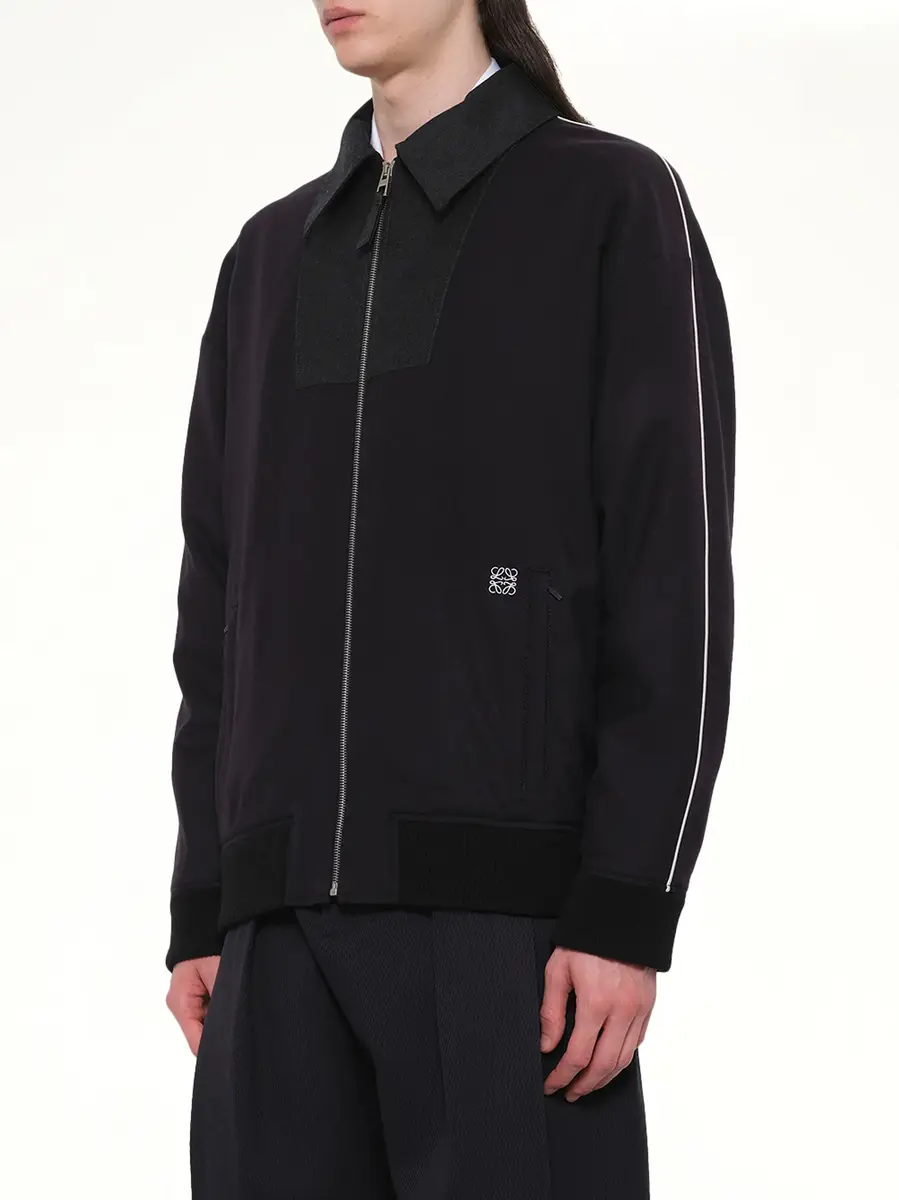 Loewe Wool Traksuit Jacket in Navy/grey Navy | Thumbnail 2 Loewe Wool Traksuit Jacket in Navy/grey Navy | Thumbnail 2