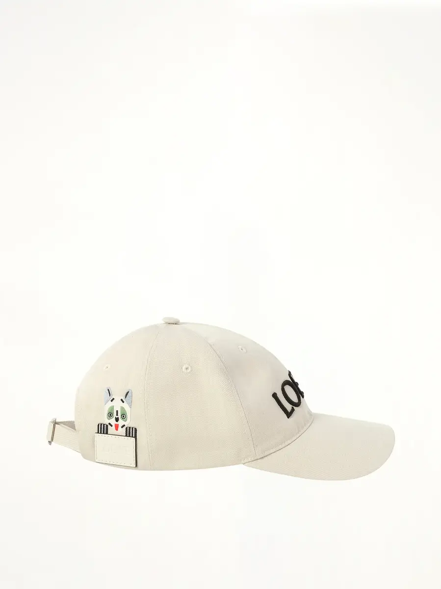 Loewe Louis Wain Loewe Cap in Soft White | Thumbnail 3 Loewe Louis Wain Loewe Cap in Soft White | Thumbnail 3