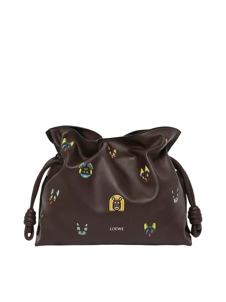 Loewe Flamenco Clutch Allover Cats Medium Bag | Image 1 Loewe Flamenco Clutch Allover Cats Medium Bag | Image 1