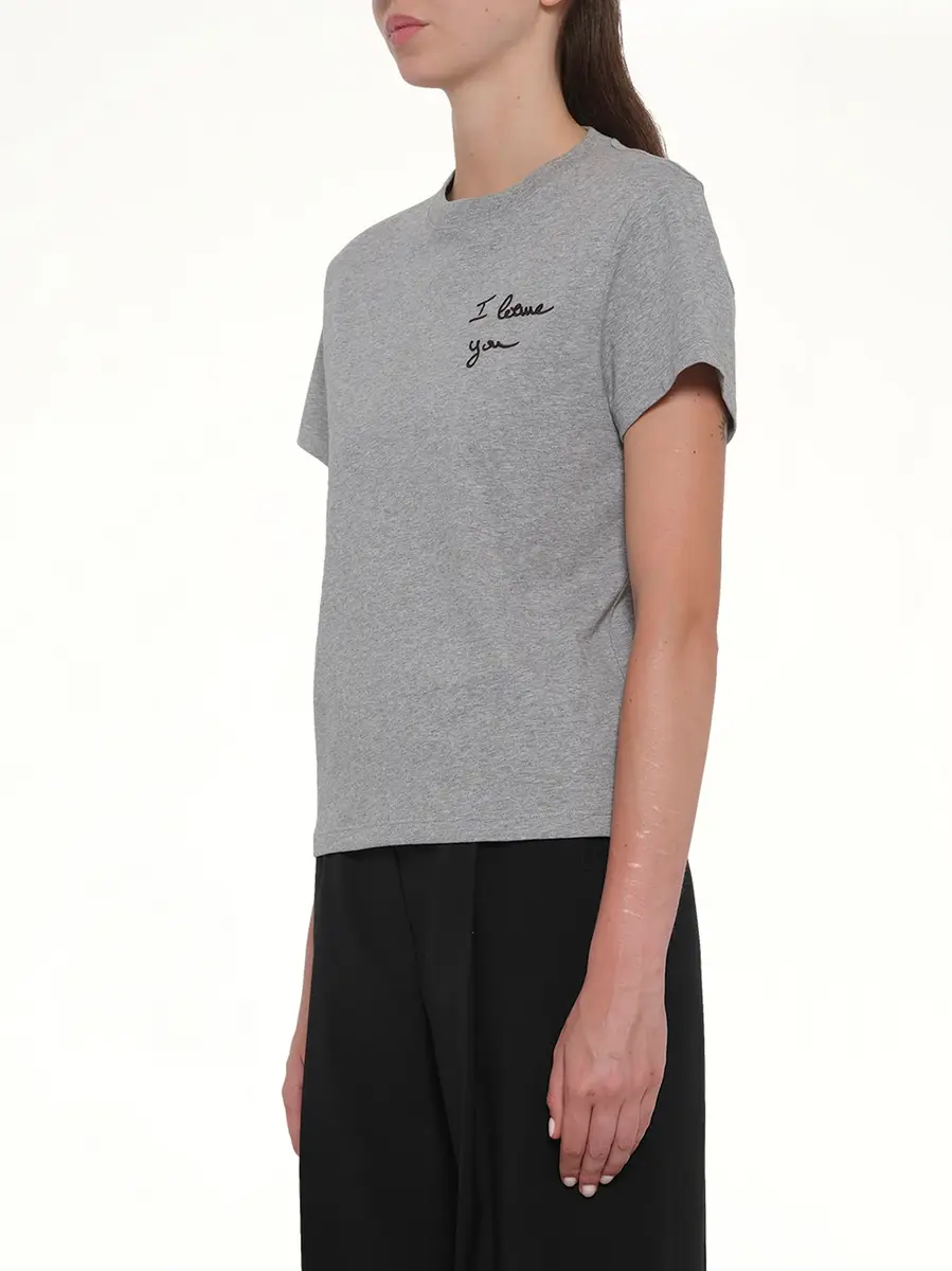 Loewe Regular Fit T-shirt in Grey Melange | Thumbnail 2 Loewe Regular Fit T-shirt in Grey Melange | Thumbnail 2