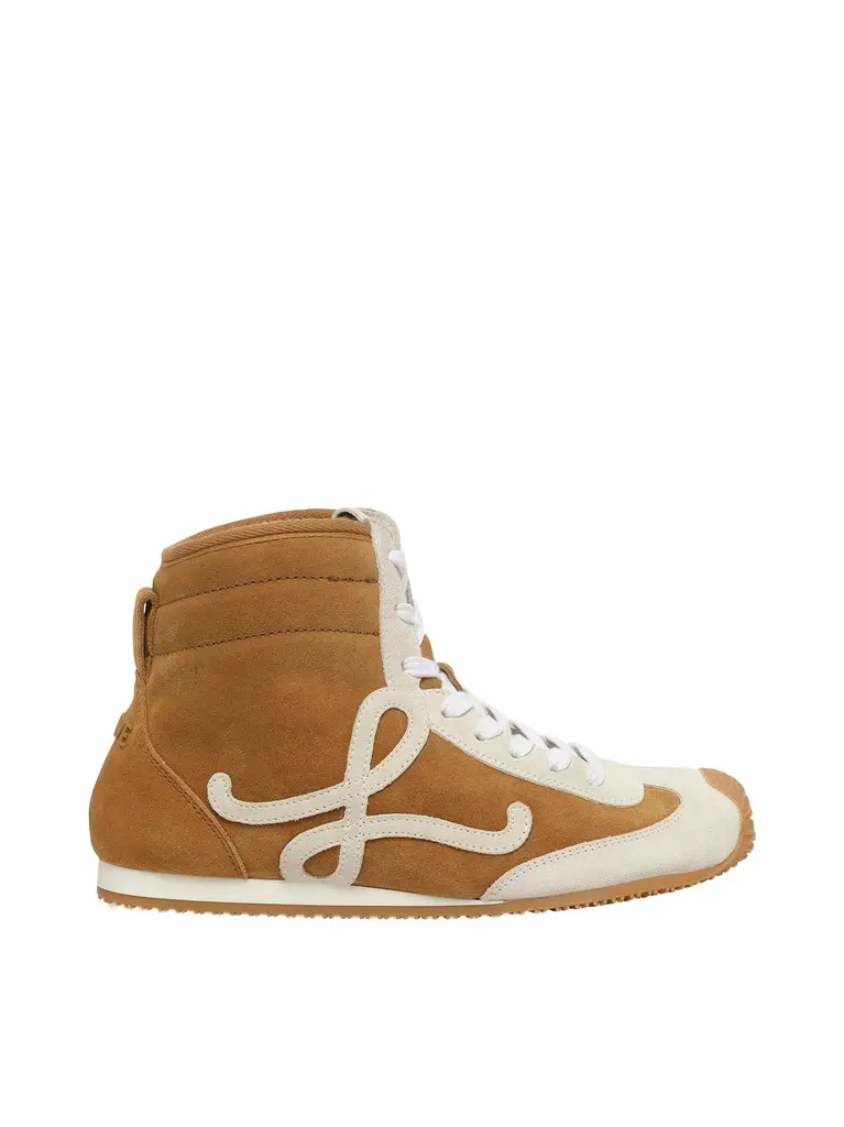 Loewe Ballet Runner 2.0 High Top in Tan/white Brown | Image 1 Loewe Ballet Runner 2.0 High Top in Tan/white Brown | Image 1