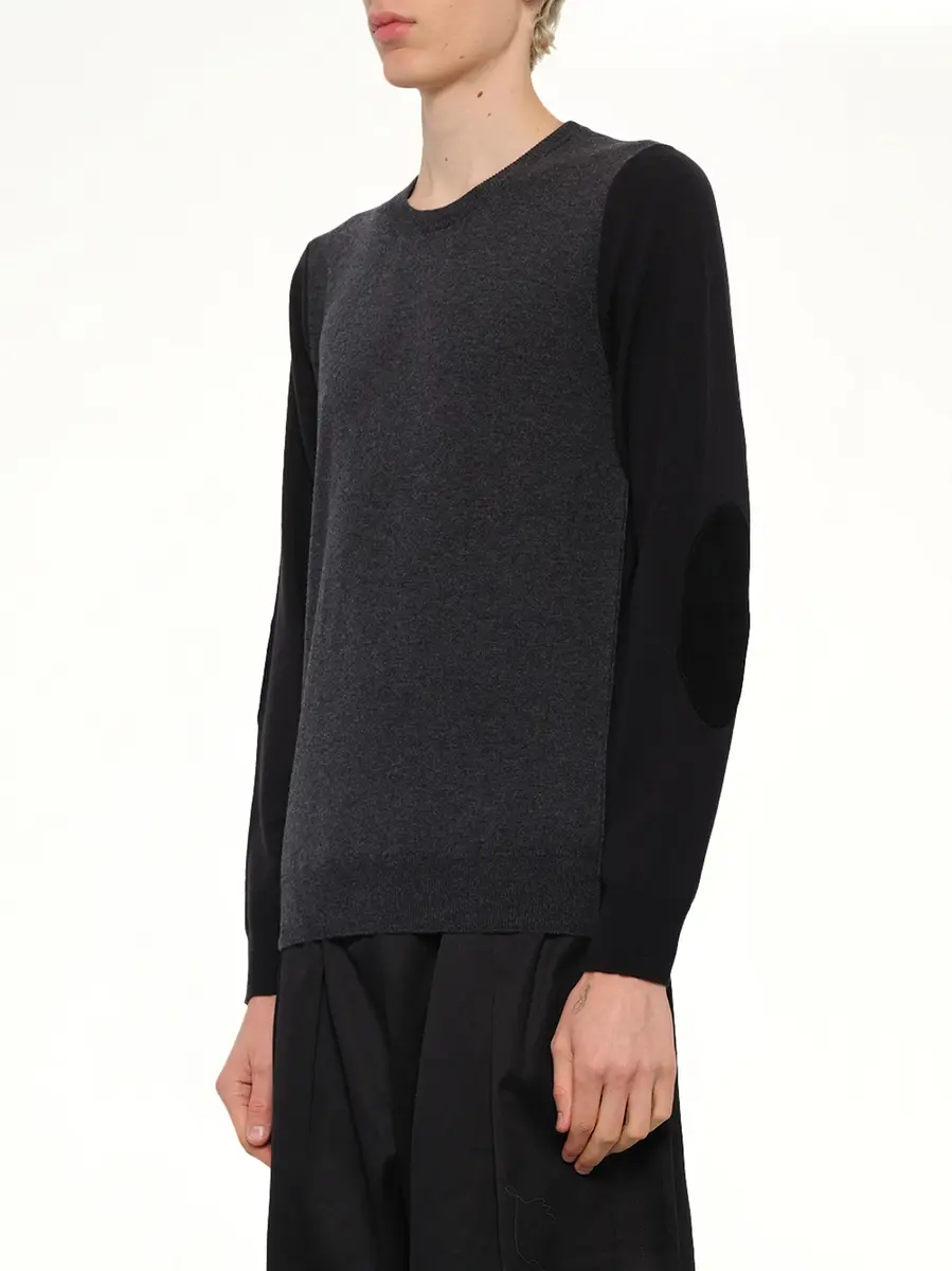 Maison Margiela Two-tone Sweater in Grey/black | Thumbnail 2 Maison Margiela Two-tone Sweater in Grey/black | Thumbnail 2
