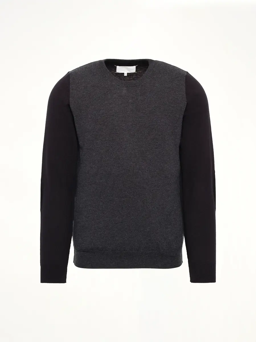 Maison Margiela Two-tone Sweater in Grey/black | Thumbnail 3 Maison Margiela Two-tone Sweater in Grey/black | Thumbnail 3