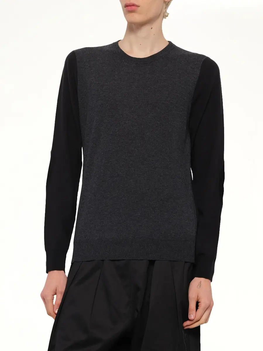 Maison Margiela Two-tone Sweater in Grey/black | Thumbnail 6 Maison Margiela Two-tone Sweater in Grey/black | Thumbnail 6