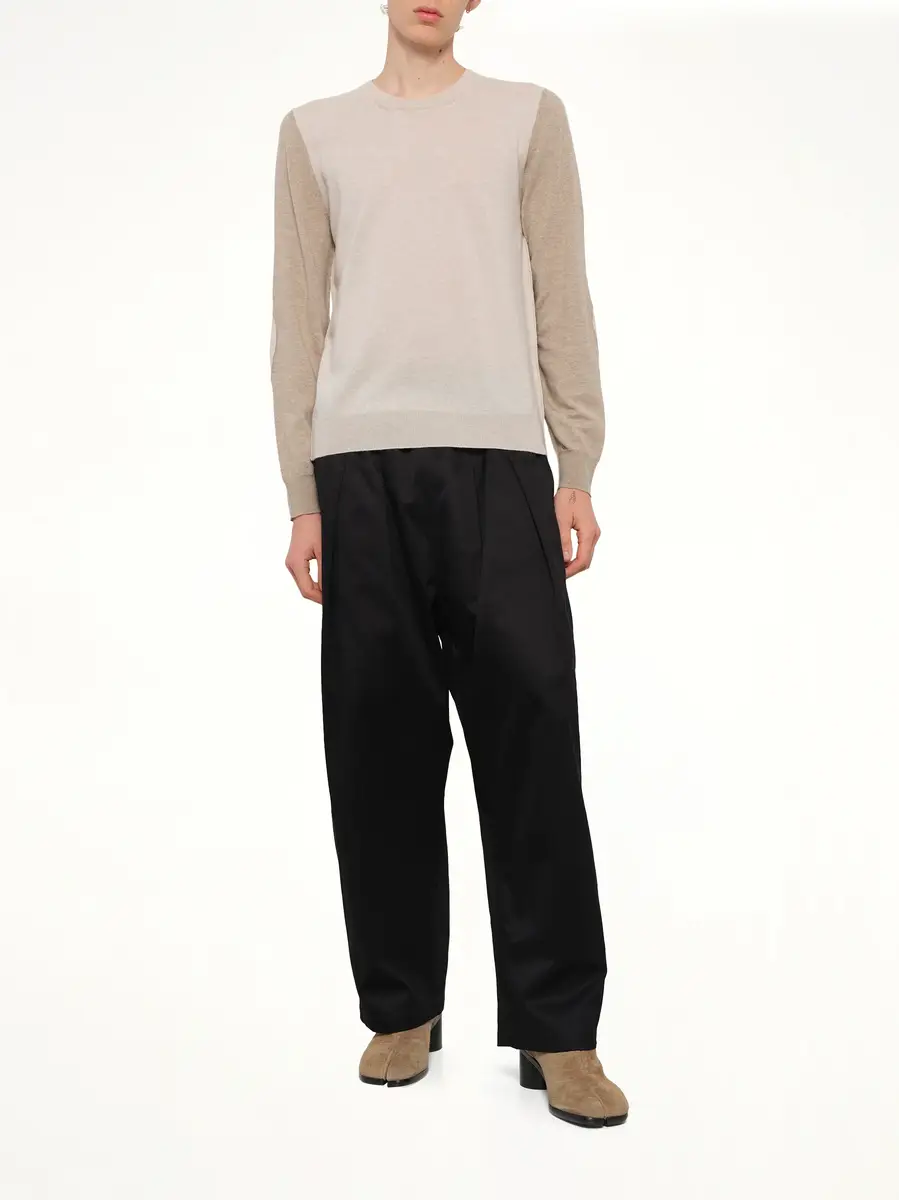 Maison Margiela Two-tone Sweater in Beige/camel | Thumbnail 4 Maison Margiela Two-tone Sweater in Beige/camel | Thumbnail 4