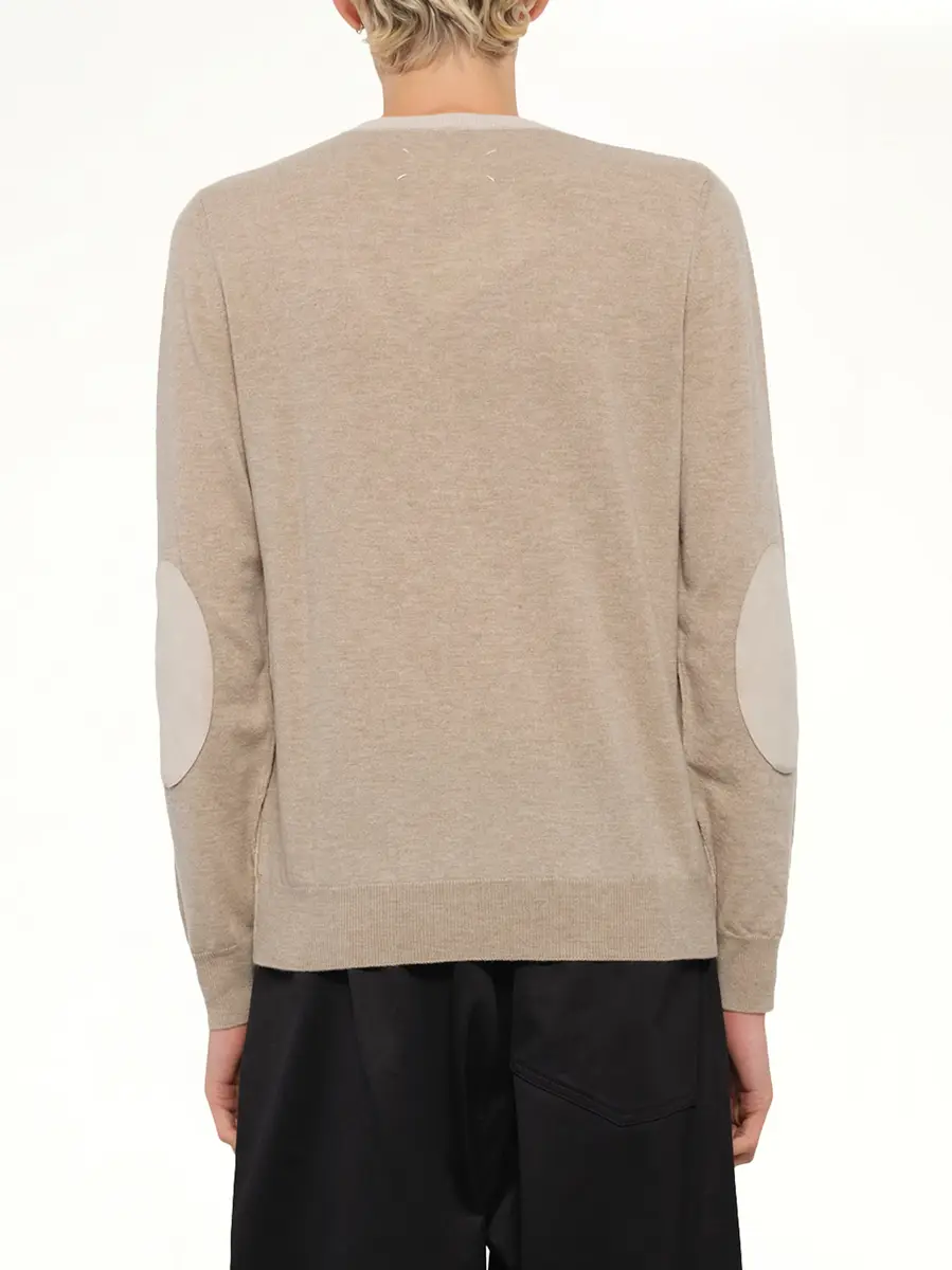 Maison Margiela Two-tone Sweater in Beige/camel | Thumbnail 5 Maison Margiela Two-tone Sweater in Beige/camel | Thumbnail 5