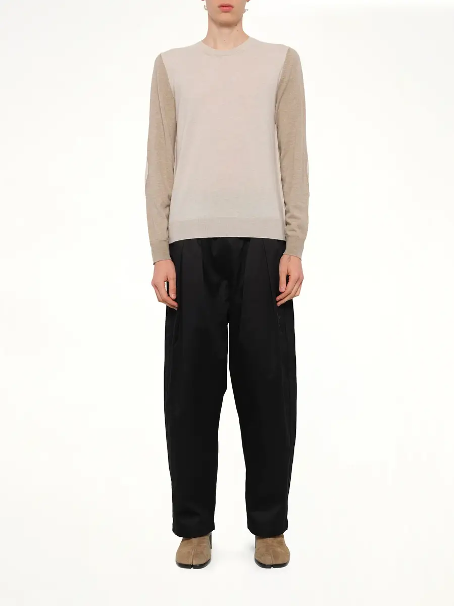 Maison Margiela Two-tone Sweater in Beige/camel | Thumbnail 7 Maison Margiela Two-tone Sweater in Beige/camel | Thumbnail 7