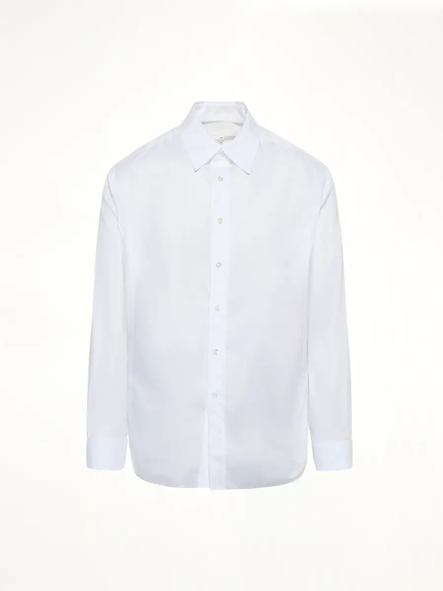 Maison Margiela Long-sleeved Frayed Hem Shirt | Thumbnail 3