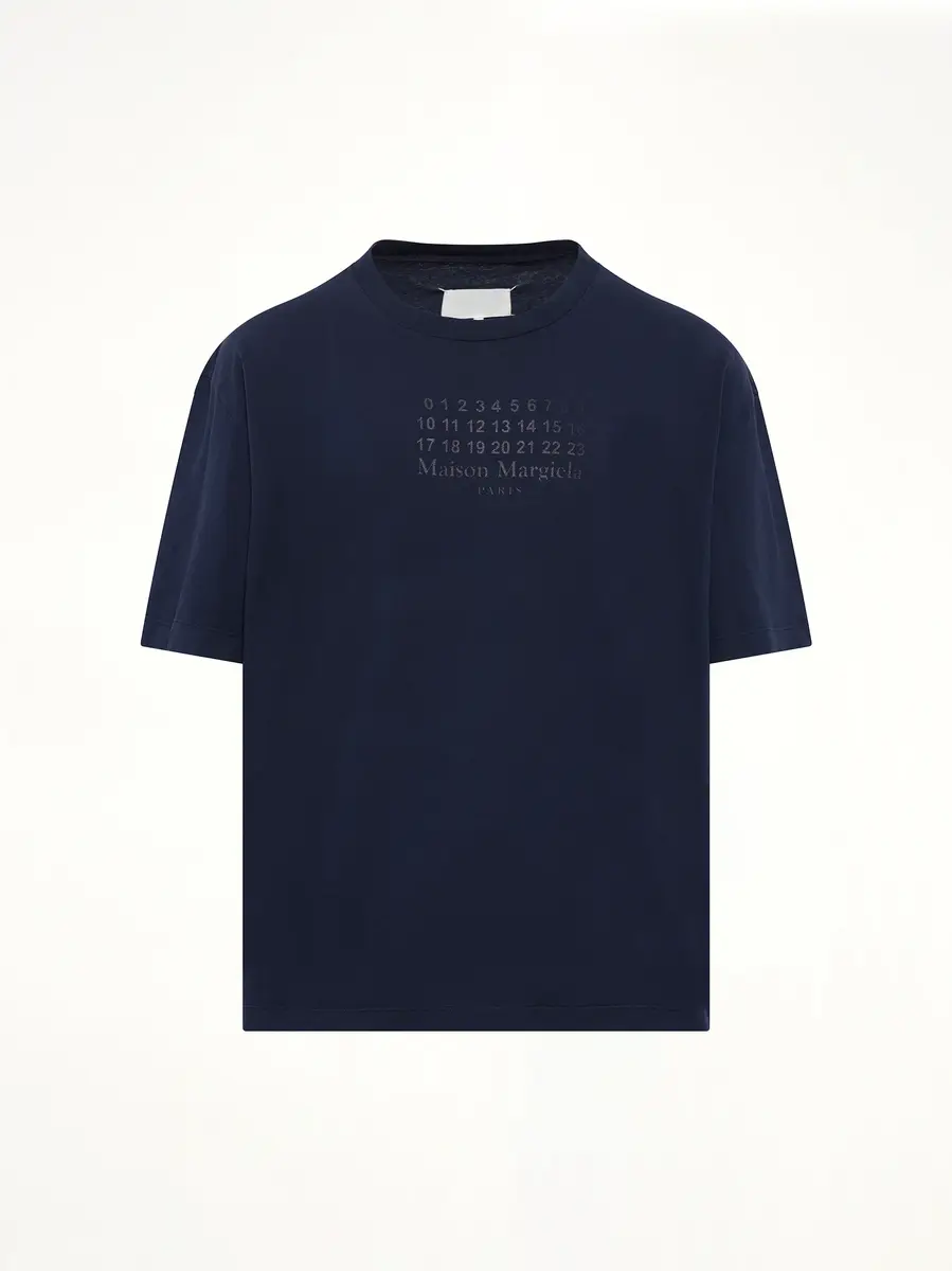 Maison Margiela Maison Margiela Logo T-shirt in Vintage Blue | Thumbnail 3 Maison Margiela Maison Margiela Logo T-shirt in Vintage Blue | Thumbnail 3