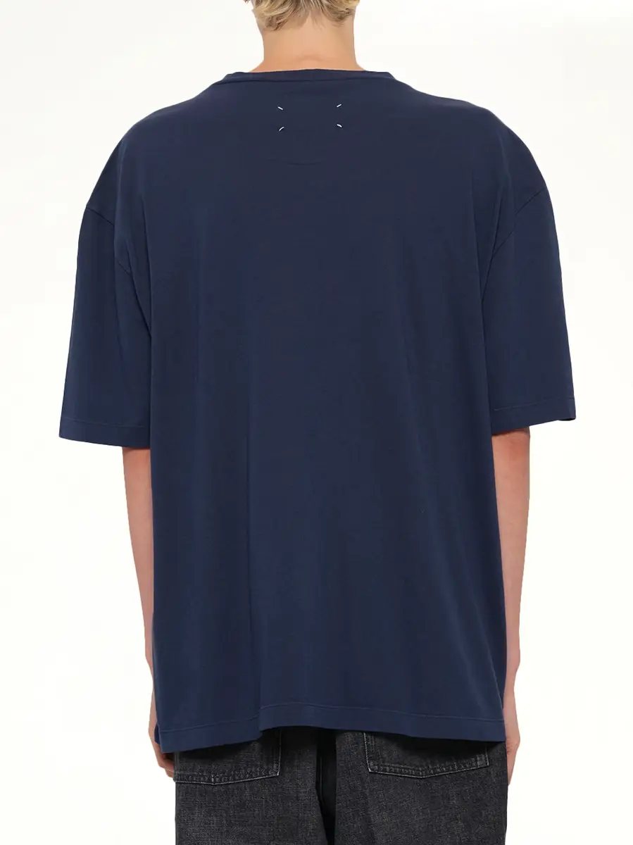 Maison Margiela Maison Margiela Logo T-shirt in Vintage Blue | Thumbnail 5 Maison Margiela Maison Margiela Logo T-shirt in Vintage Blue | Thumbnail 5