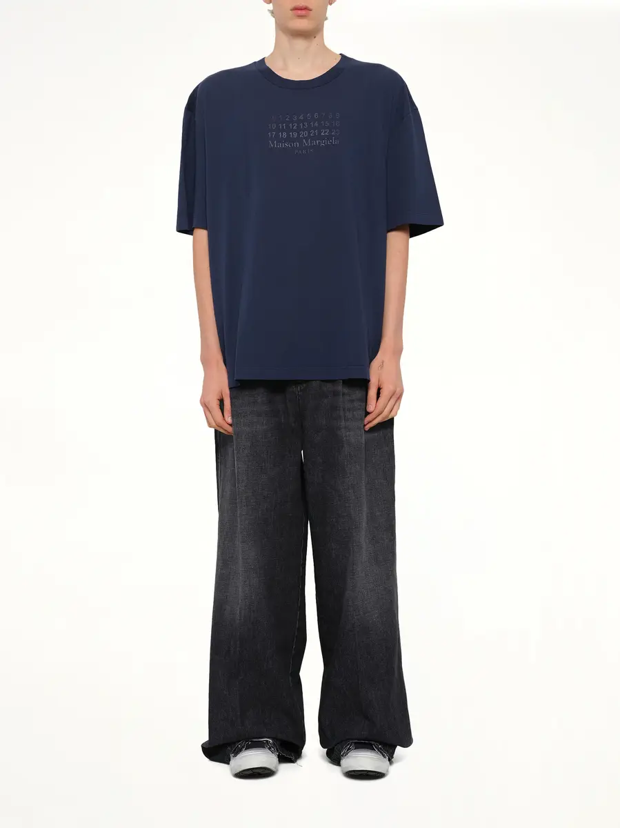 Maison Margiela Maison Margiela Logo T-shirt in Vintage Blue | Thumbnail 7 Maison Margiela Maison Margiela Logo T-shirt in Vintage Blue | Thumbnail 7