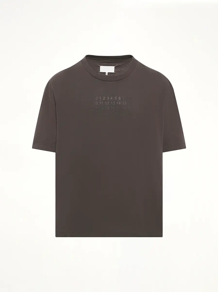 Maison Margiela Maison Margiela Logo T-shirt in Mink | Thumbnail 3 Maison Margiela Maison Margiela Logo T-shirt in Mink | Thumbnail 3