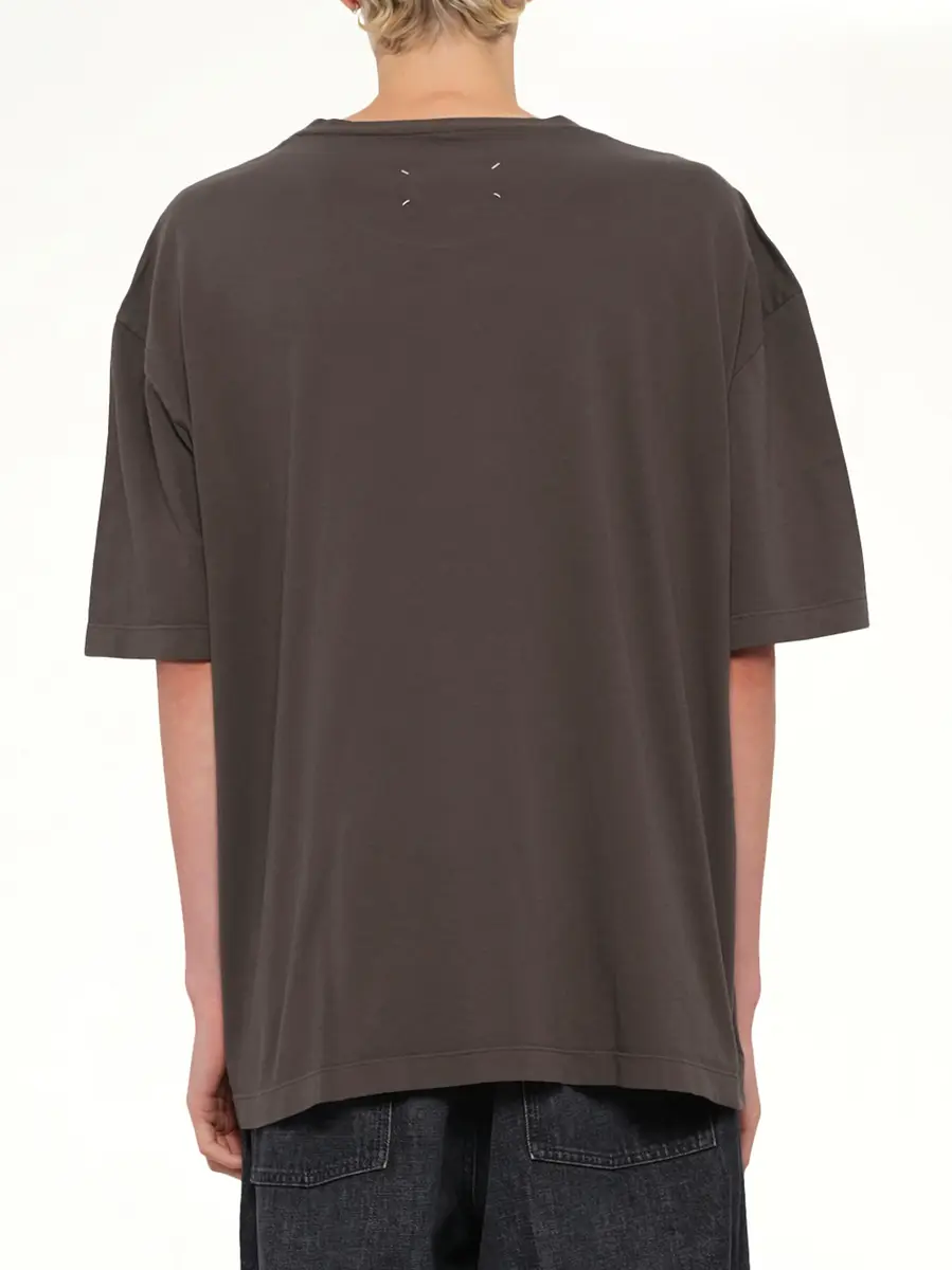 Maison Margiela Maison Margiela Logo T-shirt in Mink | Thumbnail 5 Maison Margiela Maison Margiela Logo T-shirt in Mink | Thumbnail 5