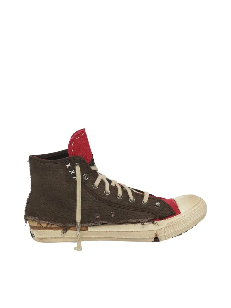 Maison Margiela Loved to Death Sneaker in Red/black Red | Image 1 Maison Margiela Loved to Death Sneaker in Red/black Red | Image 1