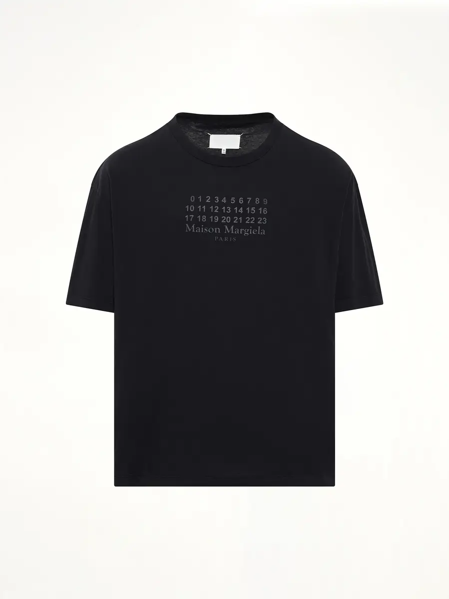 Maison Margiela Maison Margiela Logo T-shirt in Washed Black | Thumbnail 3 Maison Margiela Maison Margiela Logo T-shirt in Washed Black | Thumbnail 3
