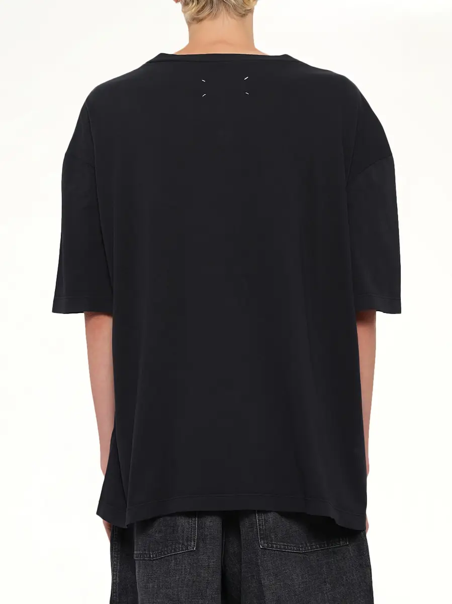 Maison Margiela Maison Margiela Logo T-shirt in Washed Black | Thumbnail 5 Maison Margiela Maison Margiela Logo T-shirt in Washed Black | Thumbnail 5