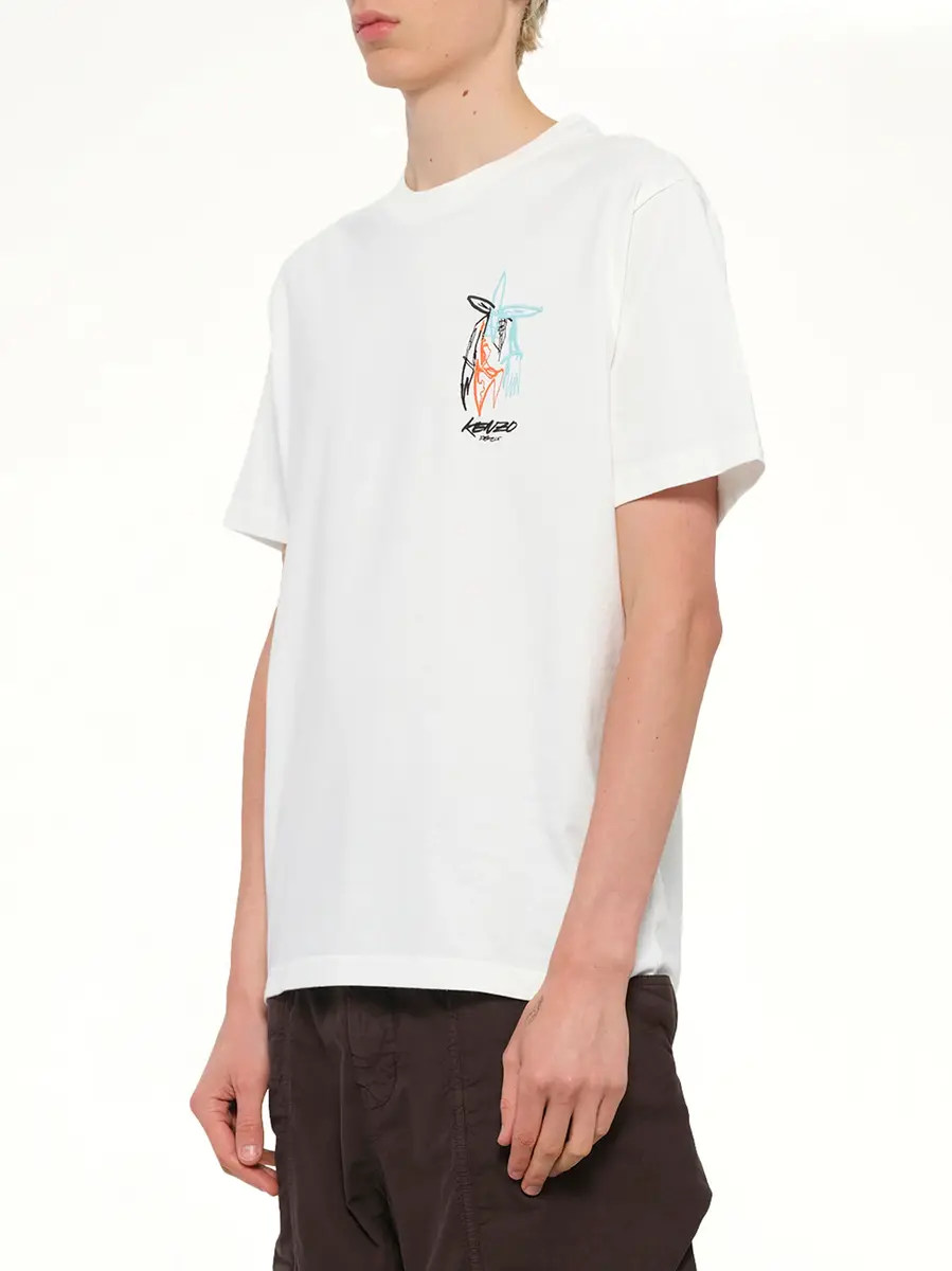 KENZO Kenzo x Futura 2000 T-shirt in Off White | Thumbnail 2 KENZO Kenzo x Futura 2000 T-shirt in Off White | Thumbnail 2