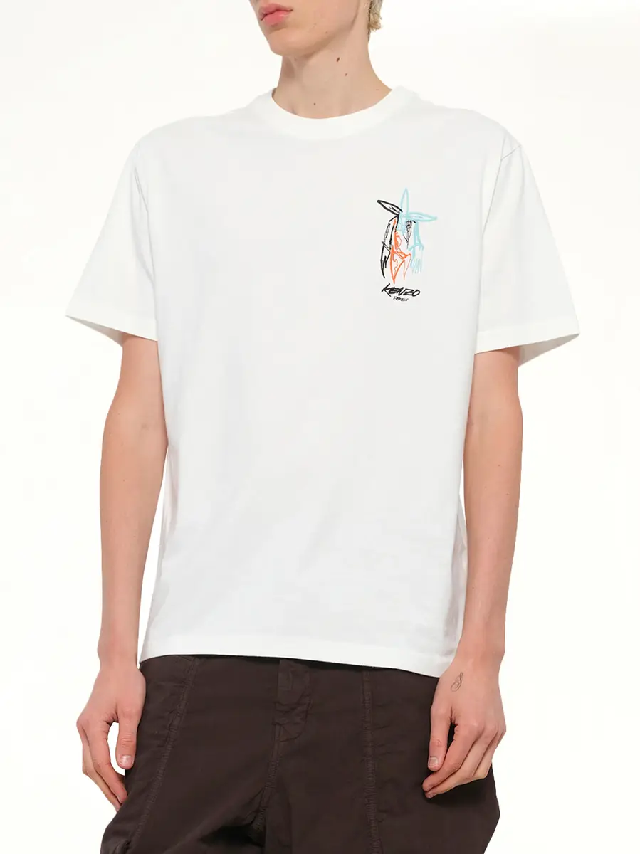 KENZO Kenzo x Futura 2000 T-shirt in Off White | Thumbnail 6 KENZO Kenzo x Futura 2000 T-shirt in Off White | Thumbnail 6