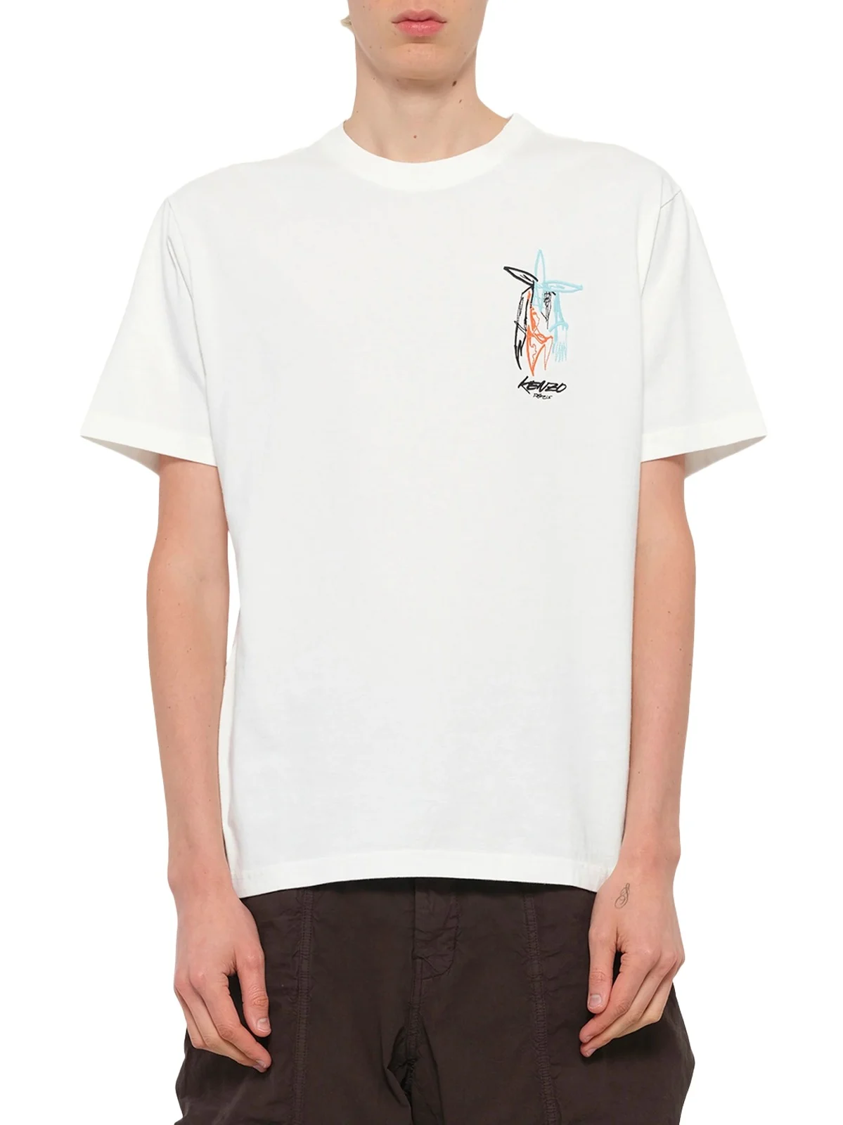 KENZO Kenzo x Futura 2000 T-shirt in Off White