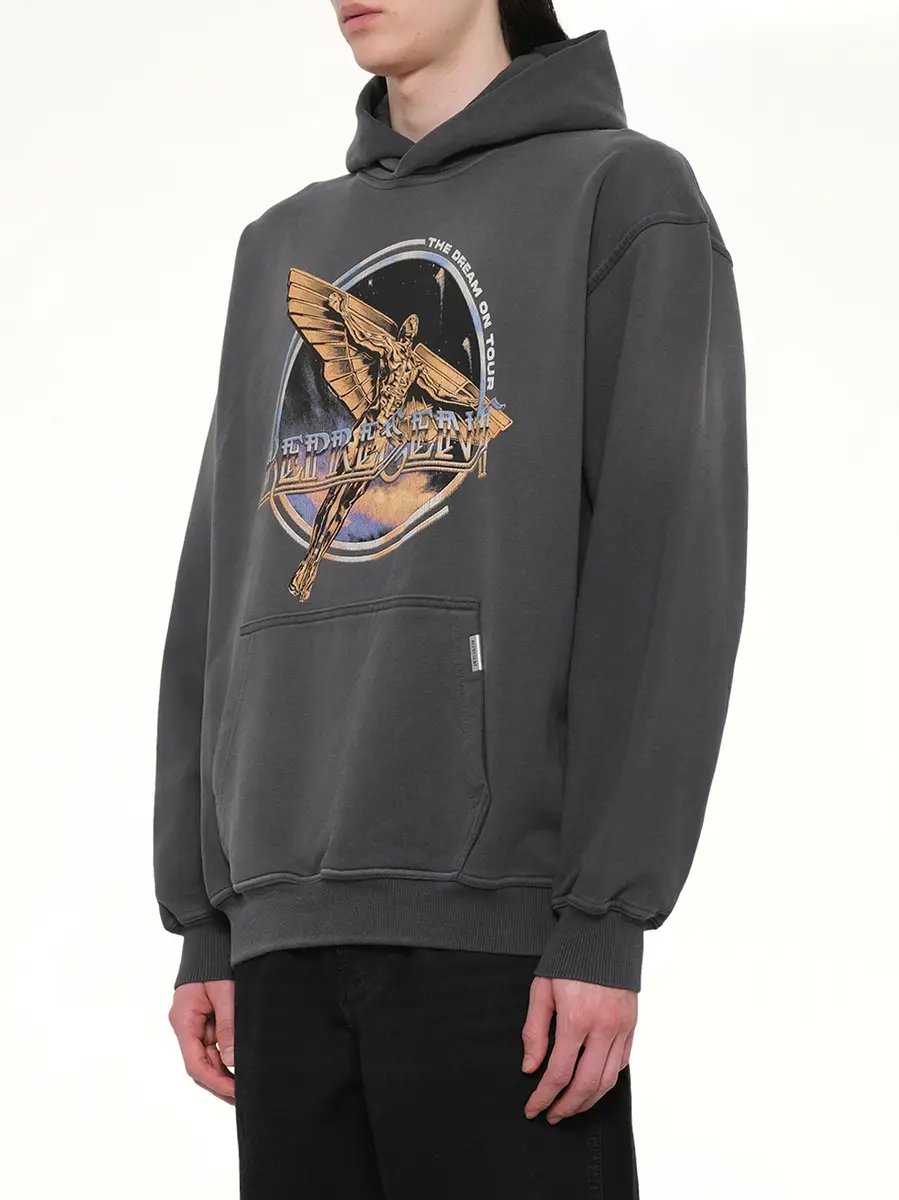 Represent Golden Tour Hoodie in Sun Fade Grey | Thumbnail 2