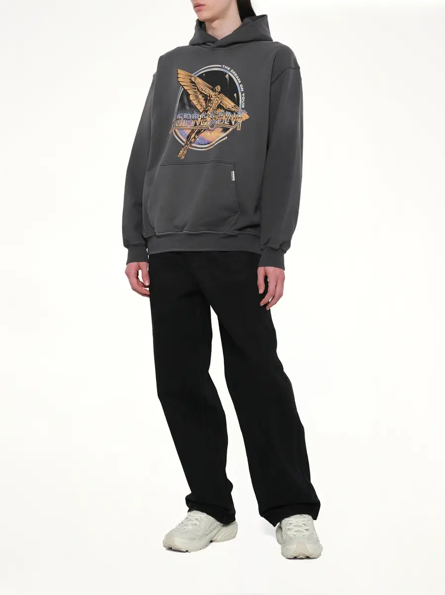 Represent Golden Tour Hoodie in Sun Fade Grey | Thumbnail 4