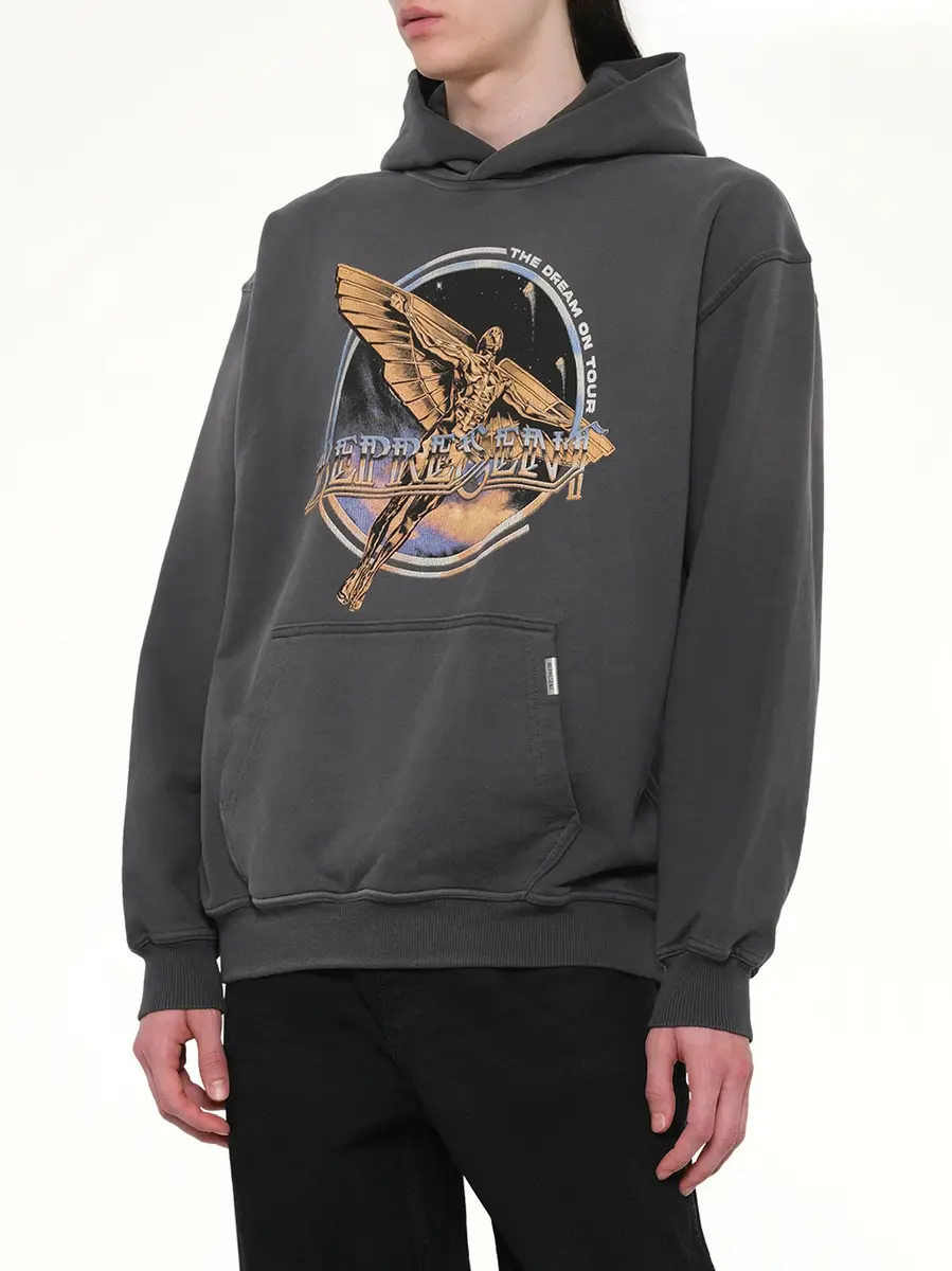 Represent Golden Tour Hoodie in Sun Fade Grey | Thumbnail 6