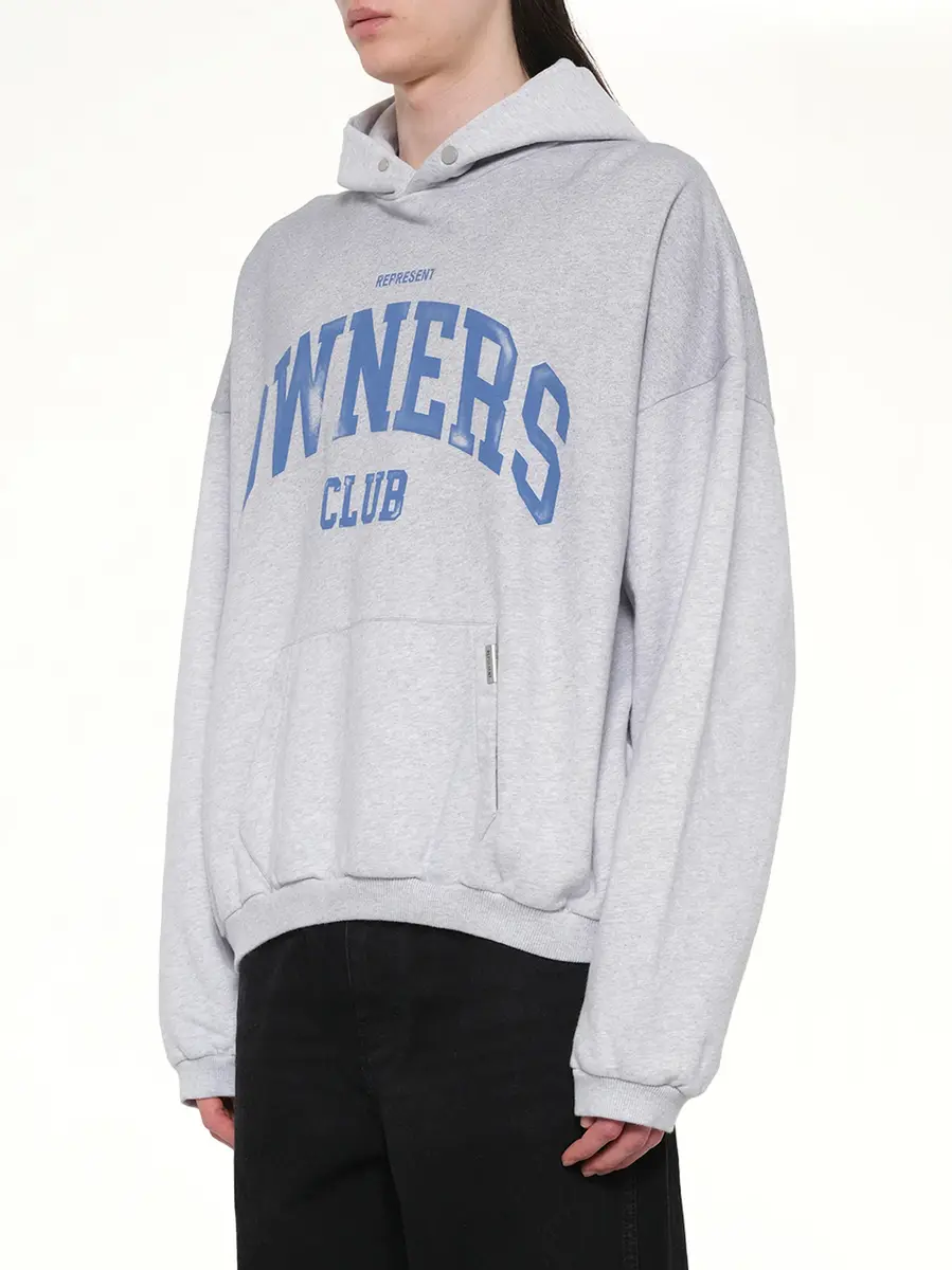 Represent Represent Owners Club Hoodie in Sprayed Ice Grey Marl | Thumbnail 2 Represent Represent Owners Club Hoodie in Sprayed Ice Grey Marl | Thumbnail 2