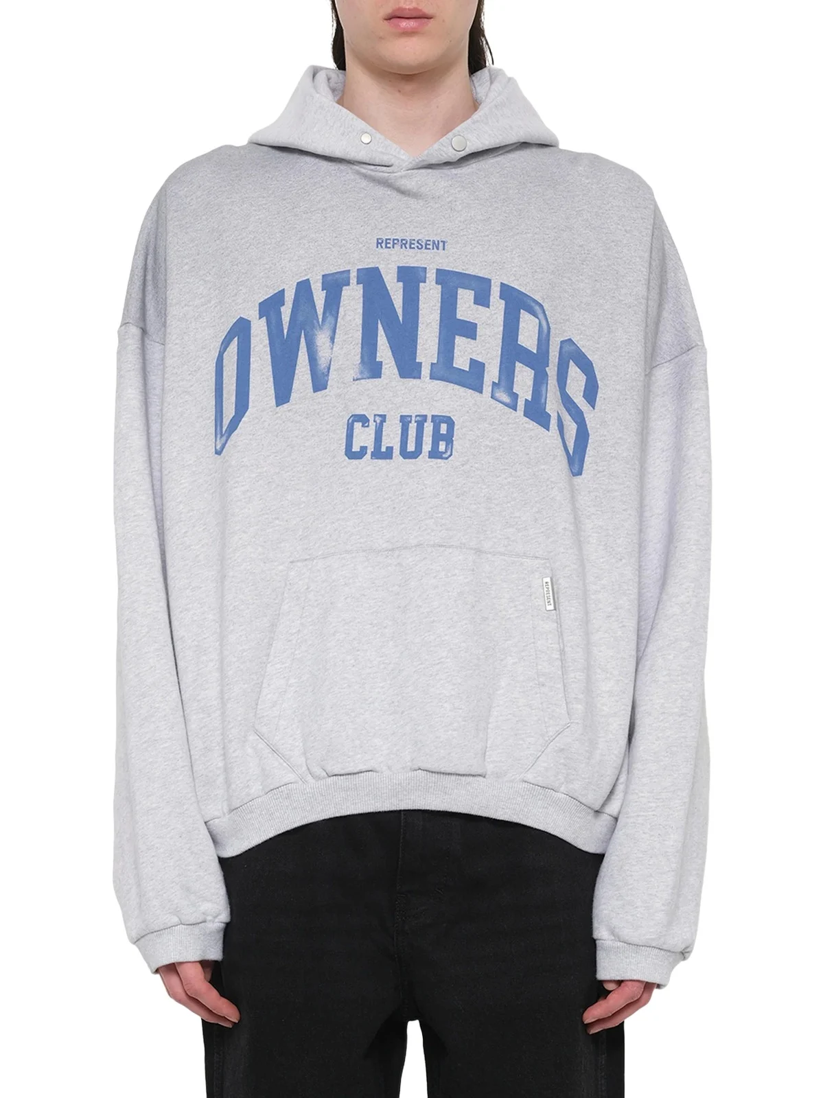 Represent Represent Owners Club Hoodie in Sprayed Ice Grey Marl