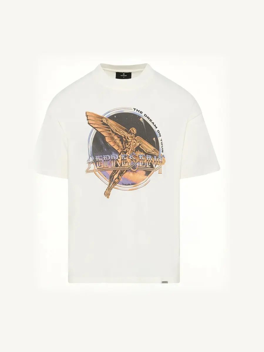 Represent Golden Tour T-shirt in Flat White | Thumbnail 3 Represent Golden Tour T-shirt in Flat White | Thumbnail 3
