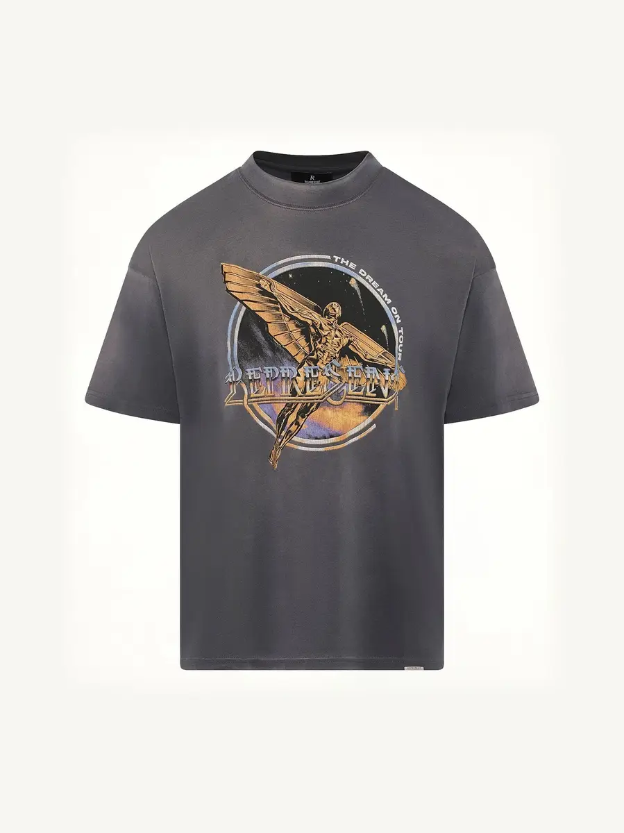 Represent Golden Tour T-shirt in Sun Fade Grey | Thumbnail 3 Represent Golden Tour T-shirt in Sun Fade Grey | Thumbnail 3