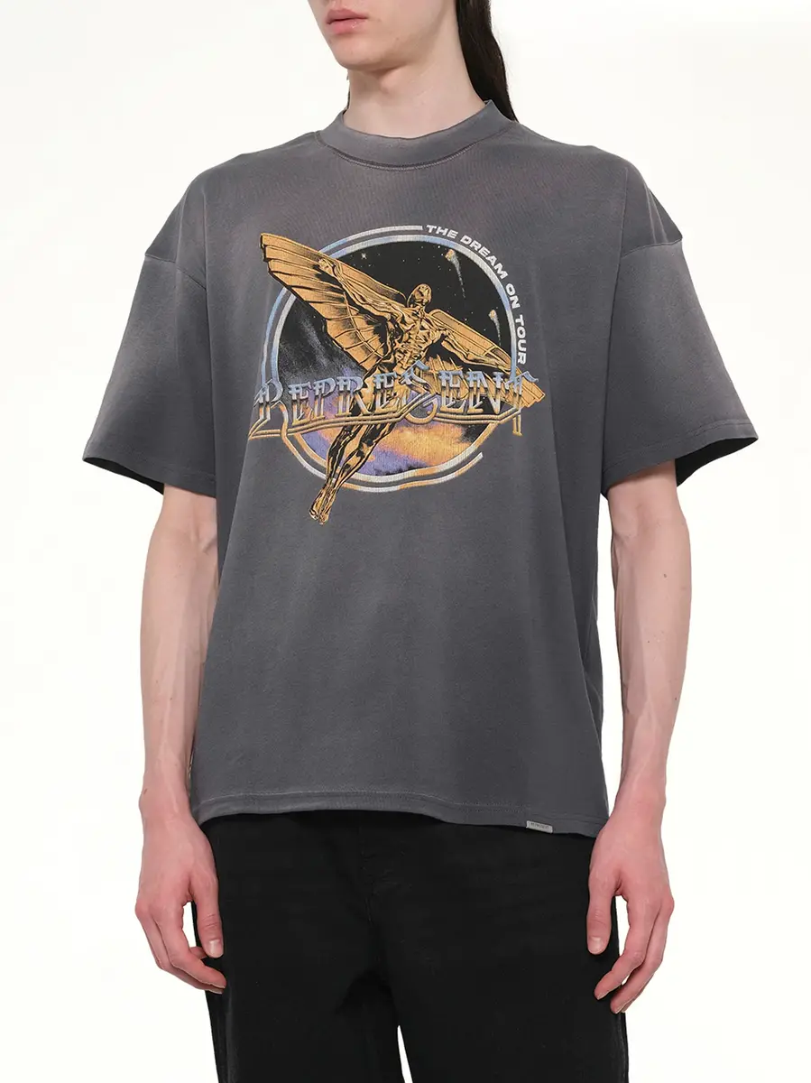 Represent Golden Tour T-shirt in Sun Fade Grey | Thumbnail 6 Represent Golden Tour T-shirt in Sun Fade Grey | Thumbnail 6