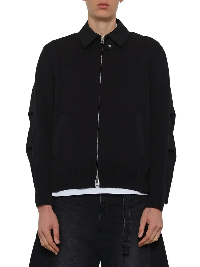 Sacai Weathercloth x Knit Blouson | Image 1 Sacai Weathercloth x Knit Blouson | Image 1