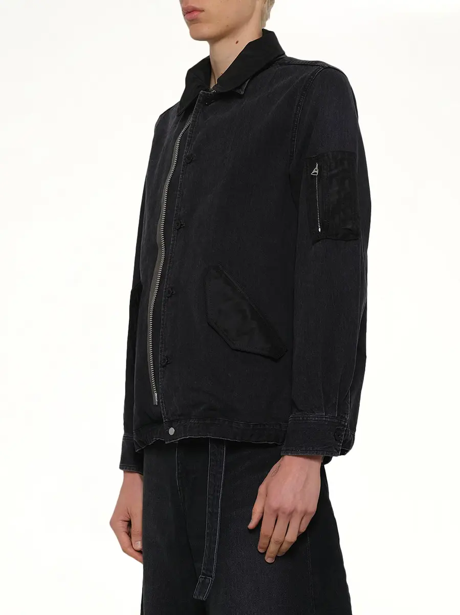 Sacai Denim x Nylon Twill Blouson | Thumbnail 2 Sacai Denim x Nylon Twill Blouson | Thumbnail 2