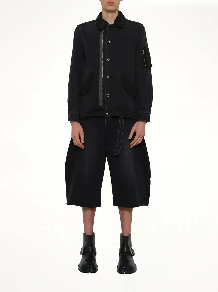 Sacai Denim x Nylon Twill Blouson | Thumbnail 7 Sacai Denim x Nylon Twill Blouson | Thumbnail 7