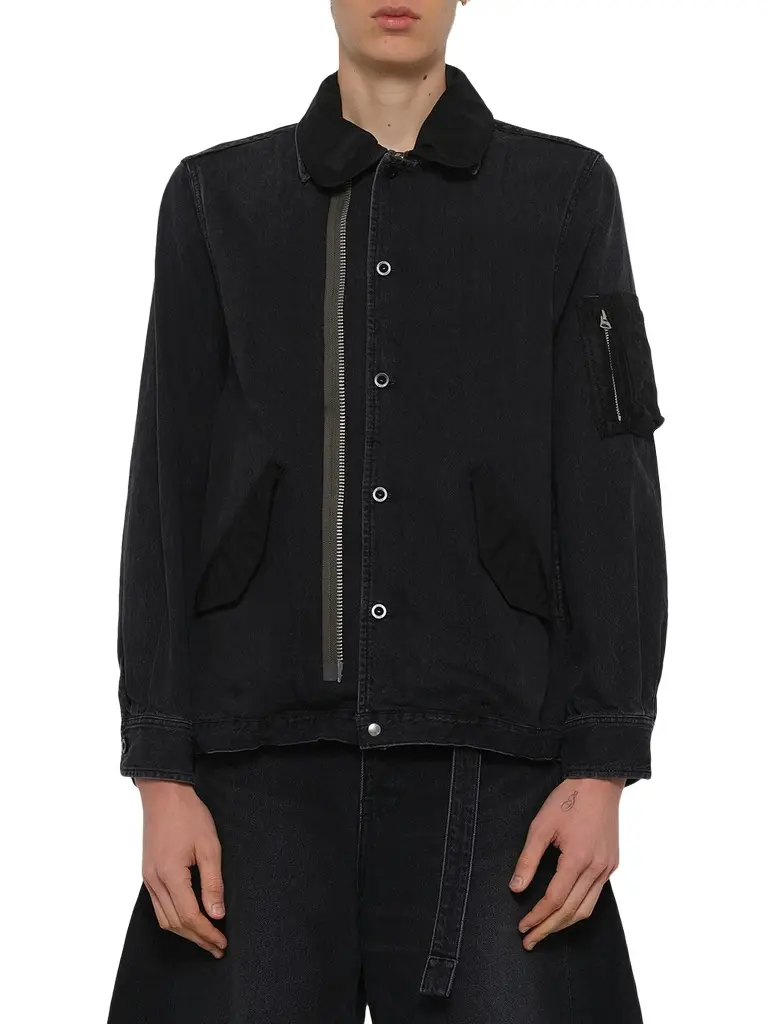 Sacai Denim x Nylon Twill Blouson | Image 1 Sacai Denim x Nylon Twill Blouson | Image 1