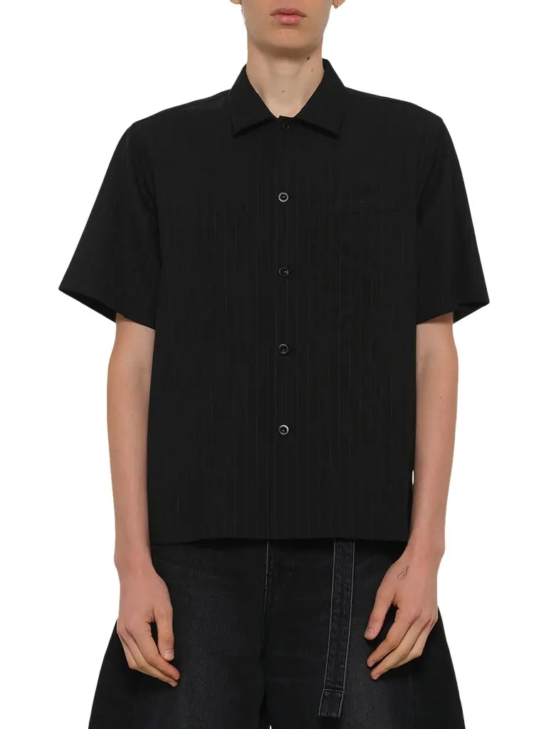 Sacai Chalk Stripe Shirt | Image 1 Sacai Chalk Stripe Shirt | Image 1