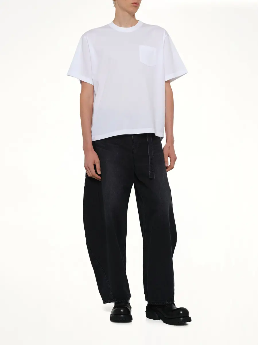 Sacai Cotton Jersey T-shirt | Thumbnail 4 Sacai Cotton Jersey T-shirt | Thumbnail 4