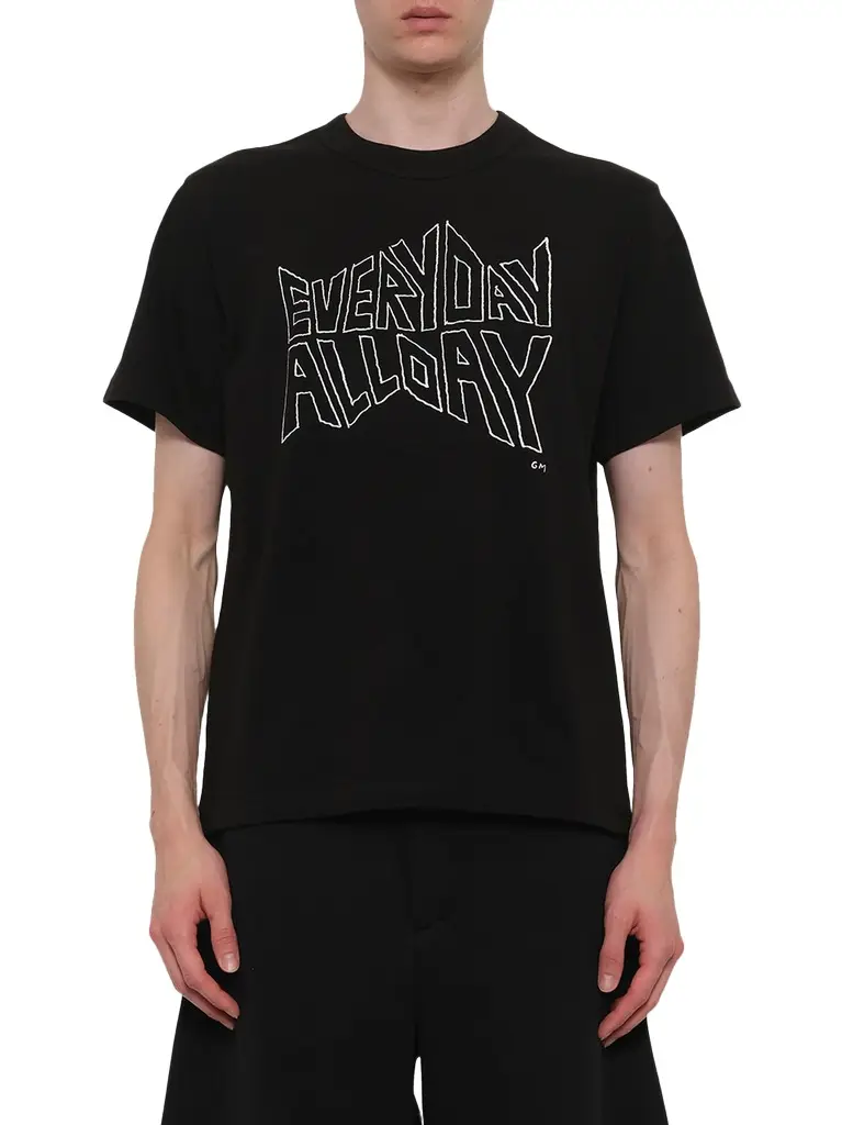 Sacai Geoff Sacai Print T-shirt | Image 1 Sacai Geoff Sacai Print T-shirt | Image 1