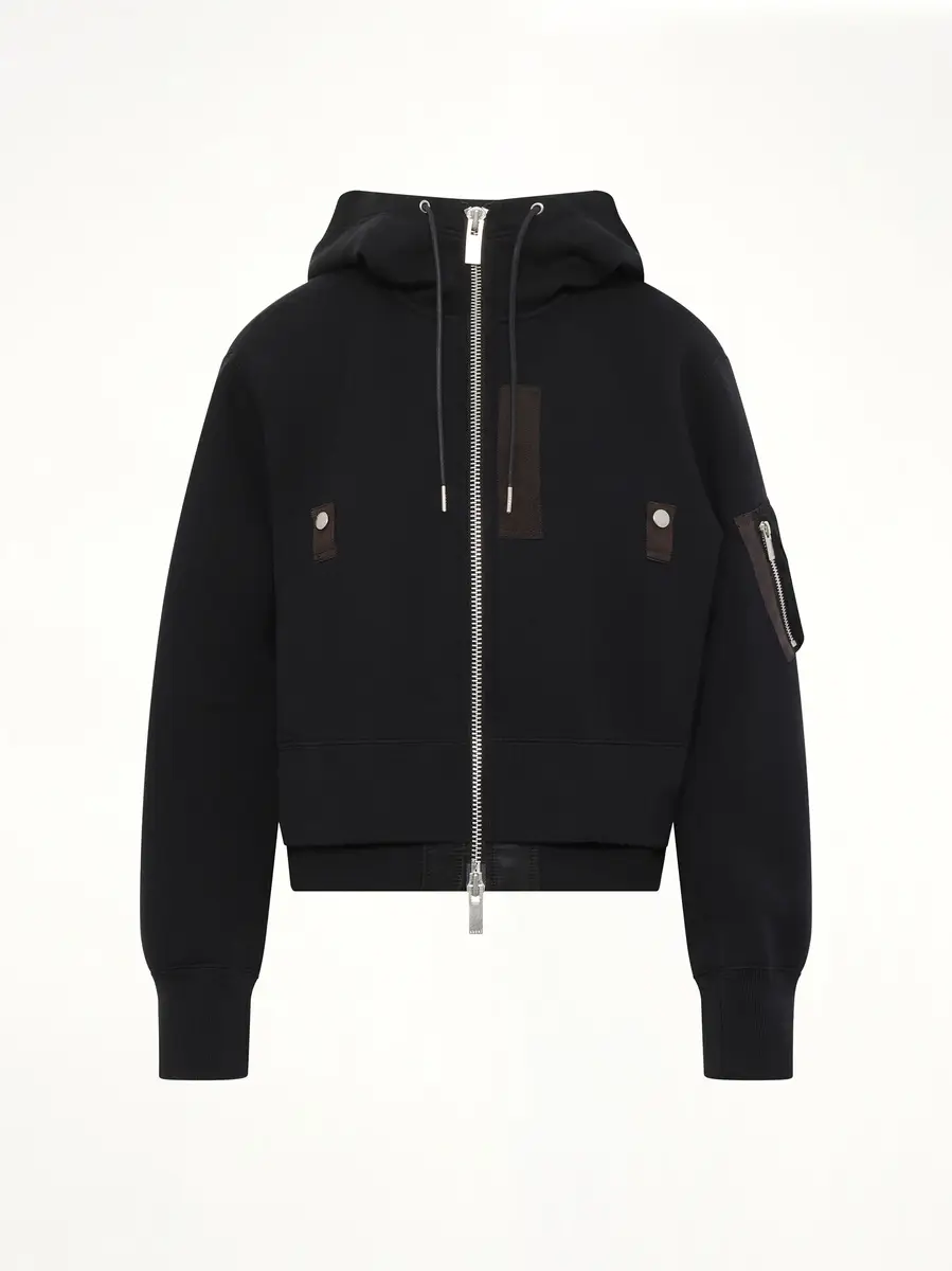 Sacai Sponge Sweat x Nylon Twill Small Hoodie | Thumbnail 3