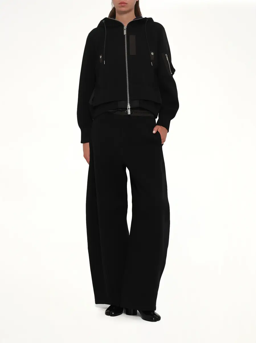 Sacai Sponge Sweat x Nylon Twill Small Hoodie | Thumbnail 4
