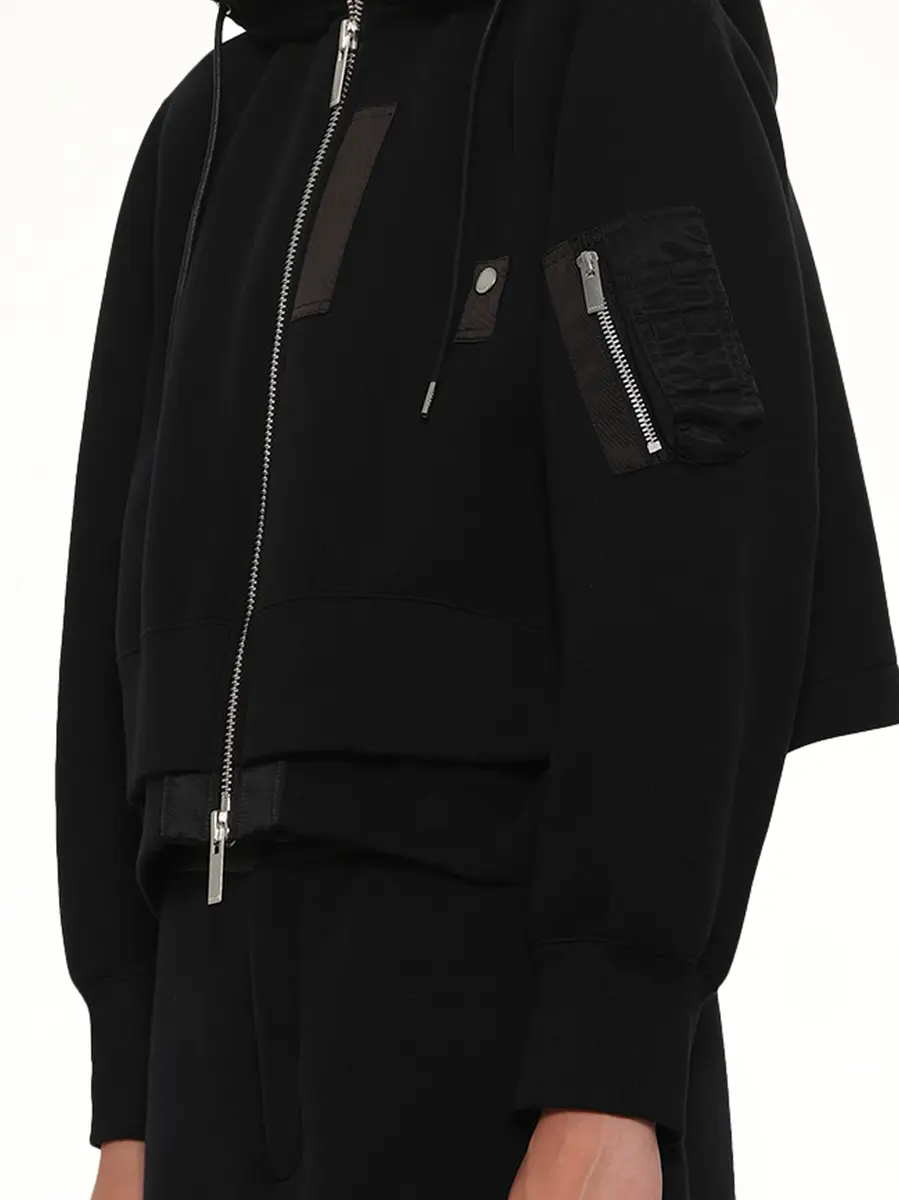 Sacai Sponge Sweat x Nylon Twill Small Hoodie | Thumbnail 6