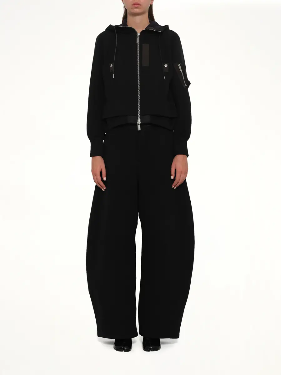 Sacai Sponge Sweat x Nylon Twill Small Hoodie | Thumbnail 7