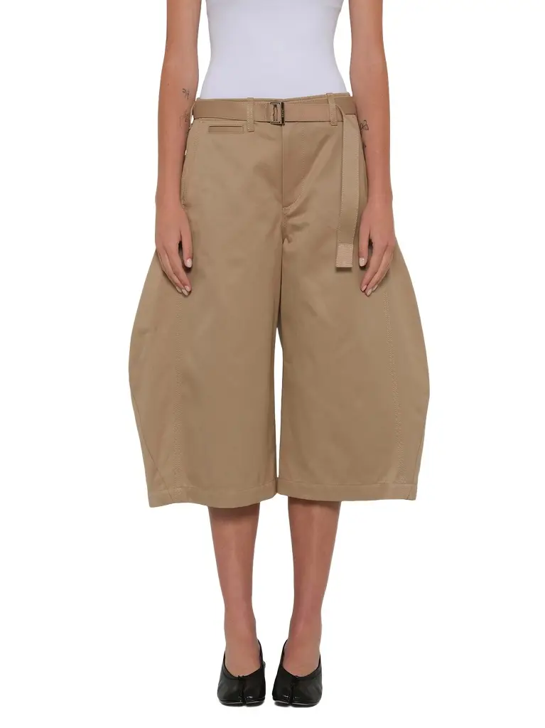 Sacai Cotton Chino Barrel Bermuda Shorts | Image 1 Sacai Cotton Chino Barrel Bermuda Shorts | Image 1