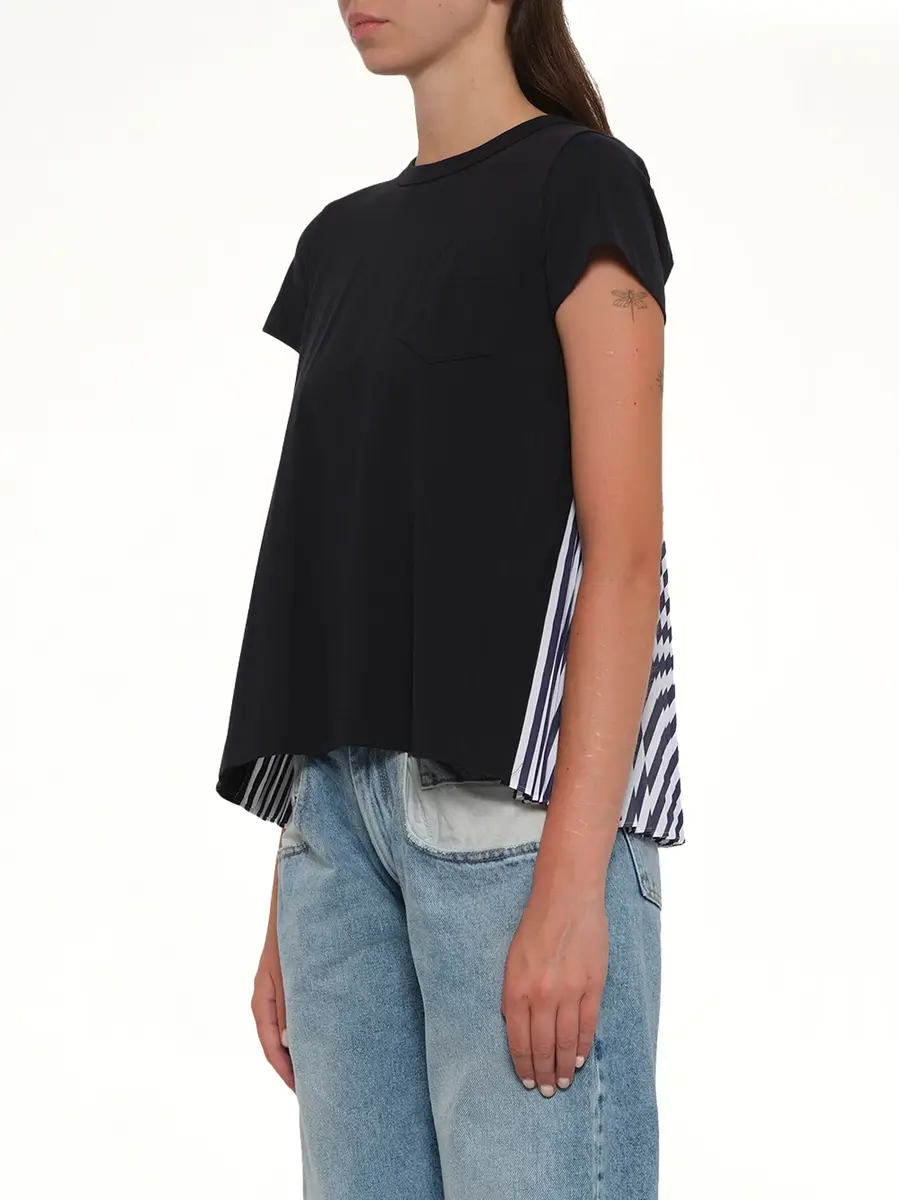 Sacai Cotton Poplin x Jersey T-shirt | Thumbnail 2