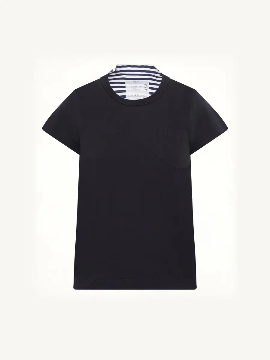 Sacai Cotton Poplin x Jersey T-shirt | Thumbnail 3