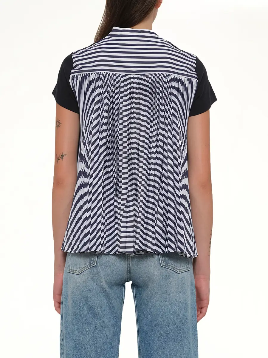 Sacai Cotton Poplin x Jersey T-shirt | Thumbnail 5