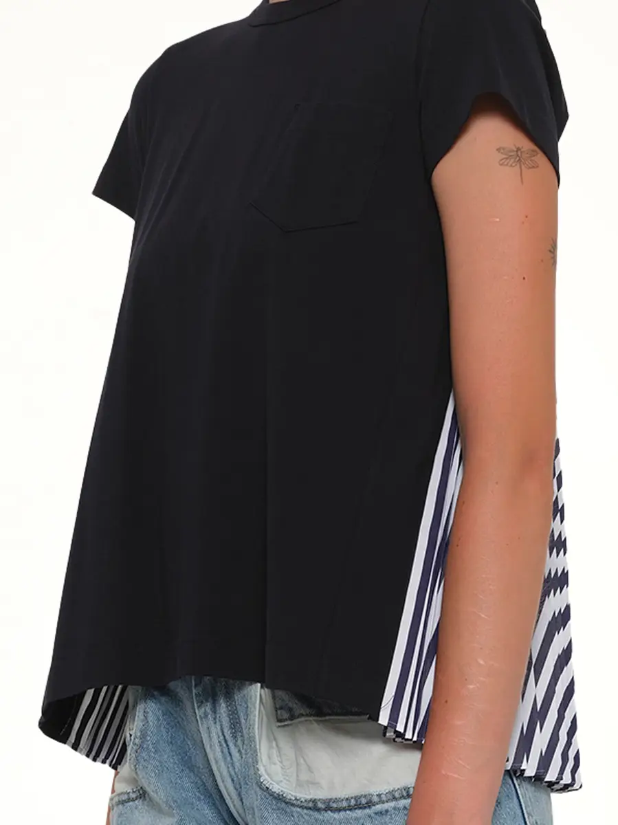 Sacai Cotton Poplin x Jersey T-shirt | Thumbnail 6
