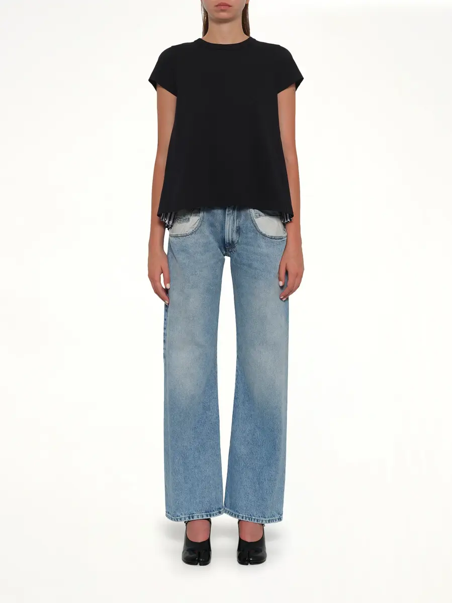 Sacai Cotton Poplin x Jersey T-shirt | Thumbnail 7