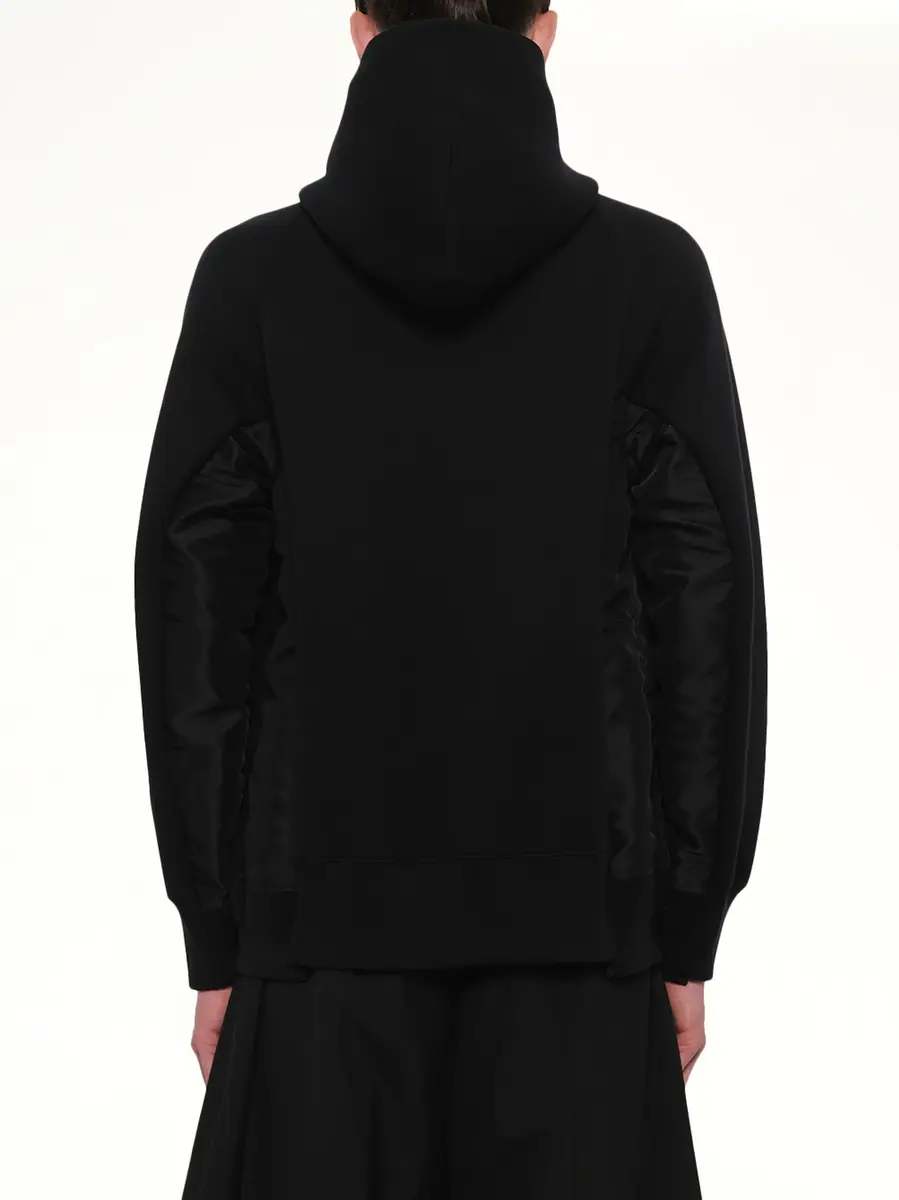 Sacai Sponge Sweat x Nylon Twill Zip Hoodie | Thumbnail 5 Sacai Sponge Sweat x Nylon Twill Zip Hoodie | Thumbnail 5